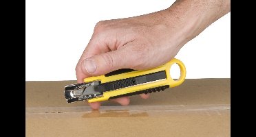 Q-CONNECT veiligheidscutter, met terugschietfunctie 12 stuks