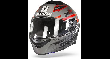 SHARK SPARTAN 1.2 ADRIAN PARASSOL Motorhelm integraalhelm Mat Antraciet Rood - Maat L