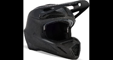 FOX V3 RS Carbon Solid Mat Zwart MIPS Crosshelm - Maat XS - Helm