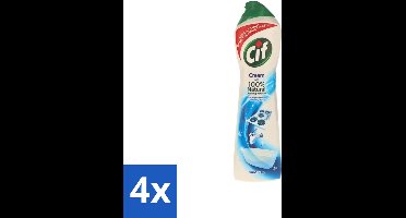 Cif - Badkamer & Keuken - Cream - Verwijdert Hardnekkig Vuil - 500ml - Voordeelverpakking - 4 stuks