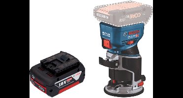 Bosch GKF 18V-8 professionele accukantenfrees 18 V 8,0 mm borstelloos + 1x accu 5,0 Ah - zonder oplader