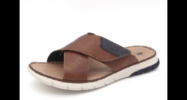 Rieker -Heren - cognac/caramel - pantoffels & slippers - maat 44
