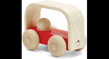 PlanToys Bus - Vroom - Duurzaam Hout - Auto Speelgoed - Educatief Speelgoed - Milieuvriendelijk