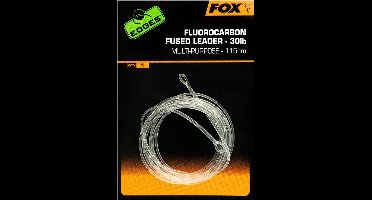 Fox Fluorocarbon Fused leader - 115cm - 30lb - Transparant