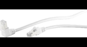 S-Impuls S/FTP netwerkkabel haaks/recht wit - CAT6 - 15 meter