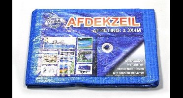 Dekzeil 3x4 meter blauw