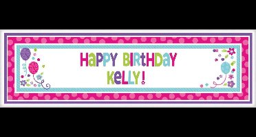 Amscan Verjaardagsbanner Aanpasbaar 165 X 50 Cm