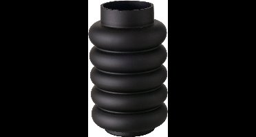 Boltze - Vaas -Glas - Mat Zwart - Ribbo - 25cm