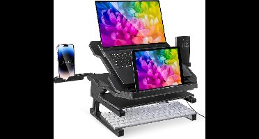 Laptop Standaard met 360 graden draaibare basis - Verstelbare Laptop Stand 3 Niveaus - iPad Tablets MacBook Dell - 10-17.3"
