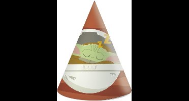 Vegaoo - 6 Baby Yoda The Mandalorian feesthoedjes