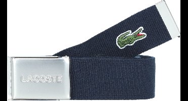 LACOSTE Riem Casual Woven Strap W100 Navy Blue Blauw
