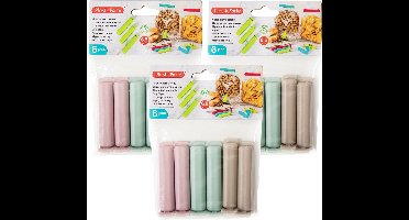 Plasticforte 18x afsluitclips / vershoudclips - 6 cm - keuken/voedsel zakjes afsluiten - Vershoudklemmen - vershoudknijpers