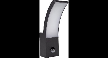 LED Wandlamp met sensor | 9W | Curve | IP54 | 4000K - Naturel wit