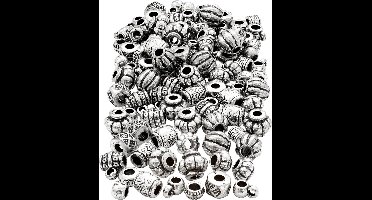 Creotime Kralenmix Kunststof 7-11 Mm Zilver 400 Stuks