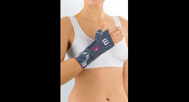 Medi - Manumed Active Polsbrace - Silver - Kant: Links, Maat (polsomtrek): Maat 3: 17 - 19 cm