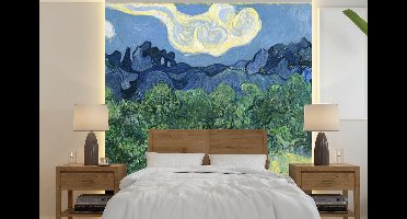 Behang - Fotobehang De olijfbomen - Vincent van Gogh - Breedte 300 cm x hoogte 300 cm