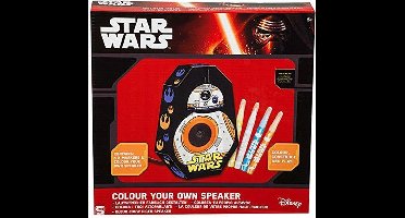 Star Wars Kleur je eigen Speaker BB8 – 28x16x5cm | Maak je eigen Box Kleur set