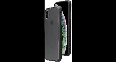 Mobiparts hoesje geschikt voor Apple iPhone XS Max - Hardcover - Zwart Grijs