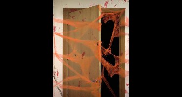 ATOSA - Oranje spinnenweb met spinnen