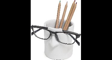 White Mr Tidy Pen Potlood Pot Leesbril Houder