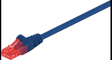 CAT6 UTP 0,50m blauw - CCA