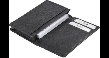 Leren Visitekaart étui - Zwart