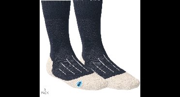 3-Pack Bata Lady Cotton Allround Dames Werksokken - Marine - Maat 35-38