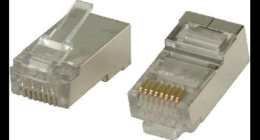Cat6 RJ45 stekker plug voor soepele of stugge kabel 10x