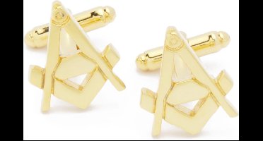 Manchetknopen - Vrijmetselaars Freemason Goudkleurig