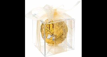Plastic Doosjes 3,8x3,8x3,8cm Kristalhelder met Autolock Bodem (25 stuks)