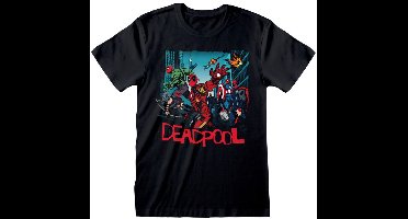 Deadpool Avengers Spoof Heren T-shirt - zwart - M