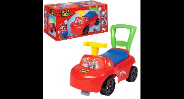 Smoby loopauto Super Mario - rode ride-on auto voor peuters.
