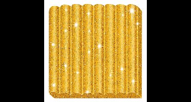 FIMO kids 8030 - ovenhardende boetseerklei - blokje 42 g - glitter goud