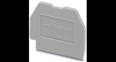 Phoenix Contact D-MT1 5 PHO EINDPLAAT GRIJS per 50 stuks