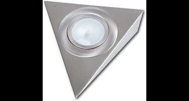 Hollex LED Opbouwspot rvs Triangel 10-30V 1,6W ww