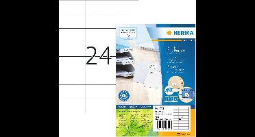 10729 - White - Self-adhesive printer label - Die-cut label - A4 - Paper - Laser/Inkjet