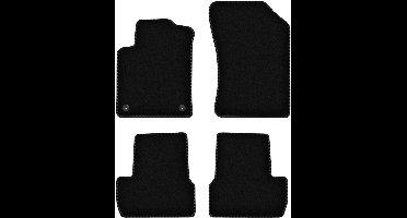 BASIC zwarte veloursmatten voor: Citroen C3 II hatchback (2009-2016)