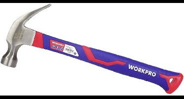 WorkPro WP241010 Klauwhamer Ergonomische handgreep, Hard 337 g 1 stuk(s)