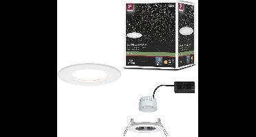 LED-inbouwlamp Nova Coin Enkele lamp star IP44 rond 78mm Coin 6W 470lm 230V 2700K Wit mat