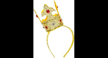 Widmann - Koning Midas Hoofdband Met Mini Kroon Goud - Goud - Carnavalskleding - Verkleedkleding
