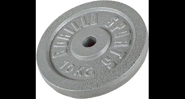 Gorilla Sports Gewichtsschijf - Halterschijf - 10 kg - Gietijzer - 30 mm
