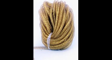 Decoratie tube goud Ã˜16 mm per 2,5 meter in zakje