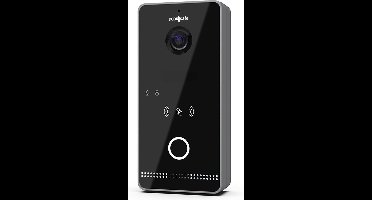 Doorsafe 6670 PRO | HD internet deurbel met camera + Direct POE IEEE 802.3af & Mifare Chipreader | Zwart/Donkergrijs | 2.4/5Ghz WiFi of Netwerkkabel | 32Gb & NAS