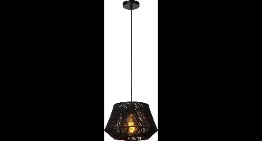 Lucide JESSICA - Hanglamp - Ø 30 cm - 1xE27 - Zwart - Japandi