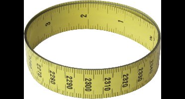 Maatlat 2400mm flexibel metaal Safety speed PS-9A