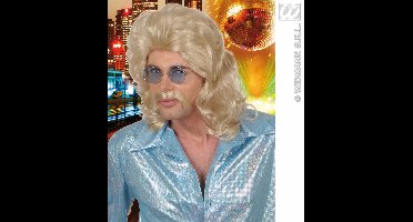 pruik 70s man blond