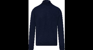 BOSS Turtleneck Trui Avac Wool Blend Navy - Maat L - Heren - Pullovers