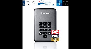 iStorage diskAshur PRO2 - externe harde schijf - 500 GB - Cijfercode - Zwart - Grafiet