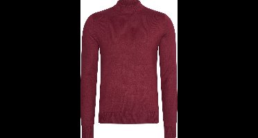 Mario Russo Turtle Neck - Trui Heren - Sweater Heren - Coltrui Heren - Bordeaux - XXL