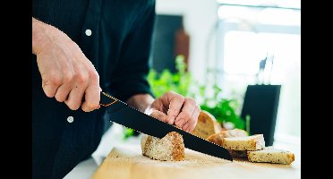 Modern design broodmes - 35 cm lengte - staal/kunststof Edge 1003093